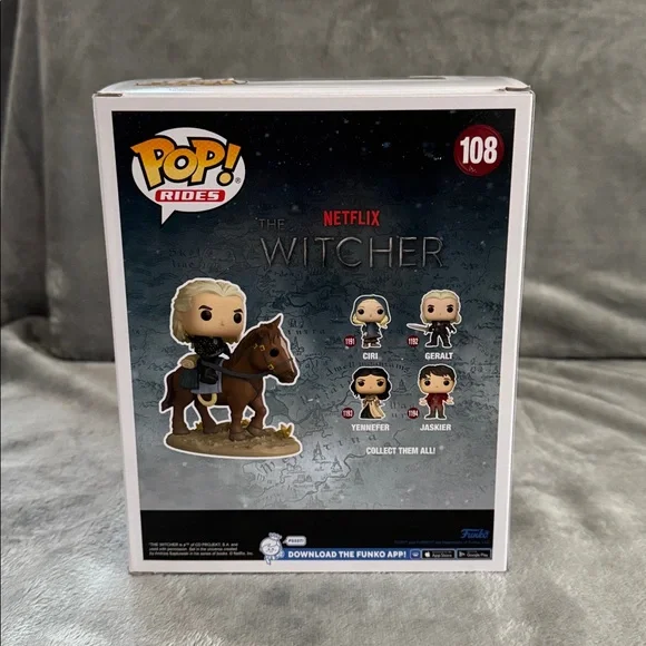 Funko Pop! Rides The Witcher Geralt and Roach Exclusive RARE #108 Mint Sealed - Picture 4 of 8